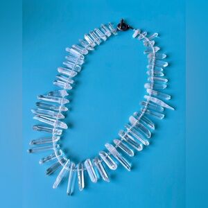 Unique Clear Quartz Crystal Necklace — Healing Energy